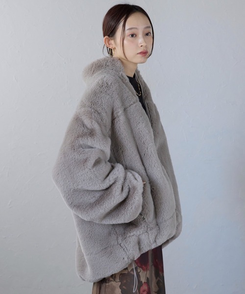 「ap retro」 ブルゾン FREE オフホワイト レディース_画像3