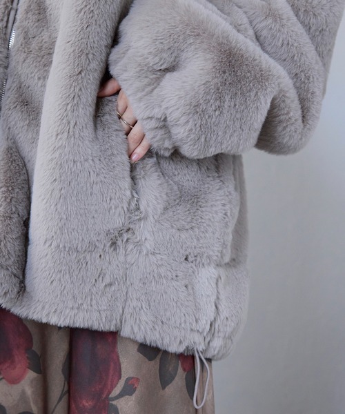 「ap retro」 ブルゾン FREE オフホワイト レディース_画像6