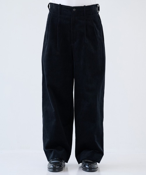 「markaware」 コーデュロイパンツ 1 ブラック メンズ_画像2