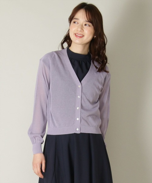 「SWINGLE」 ニットカーディガン MEDIUM ミント レディース_画像7