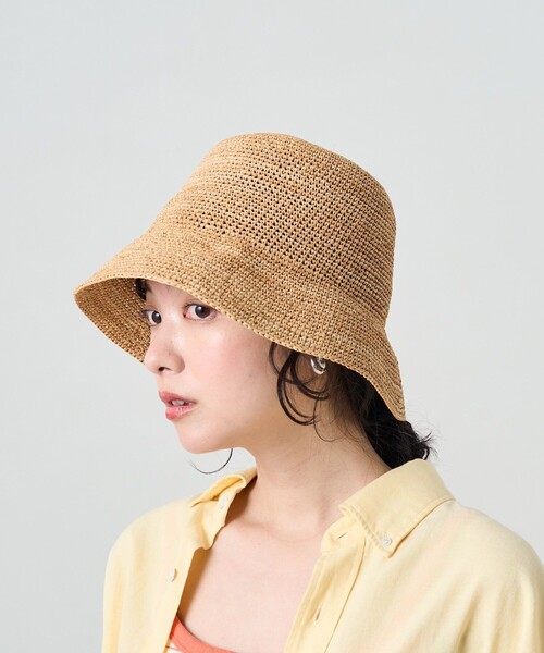 「FREAK'S STORE」 「control freak」ストローハット ONE SIZE ナチュラル レディース_画像7