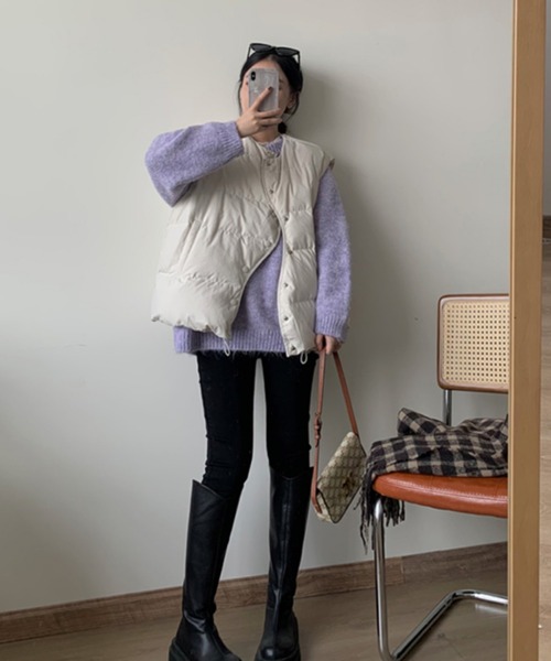 「emi+」 長袖ニット FREE チャコールグレー レディース_画像8