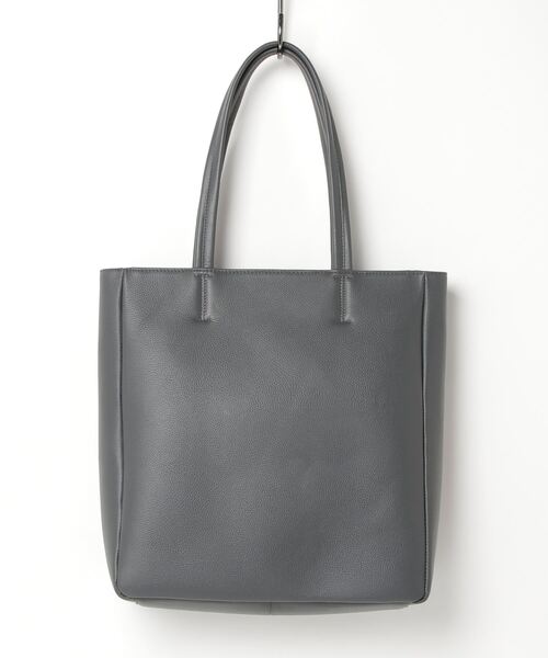 SHIPS シップス トートバッグ グレー ビジネスバッグ A4 肩掛け シボ革 SHIPS（シップス） トートバッグ ONE SIZE ダークグレー メンズ