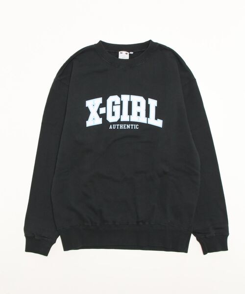 x-girl スウェットカットソー X-girl（エックスガール） スウェットカットソー M ブラック