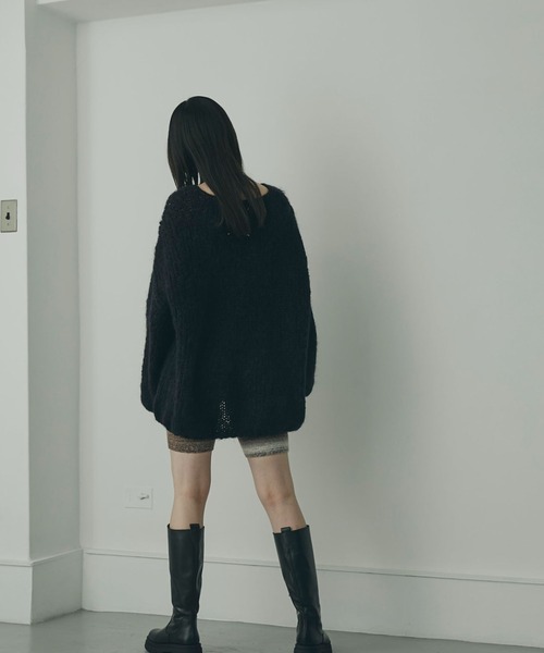 「mici」 長袖ニット ONE SIZE ブラック レディース_画像3
