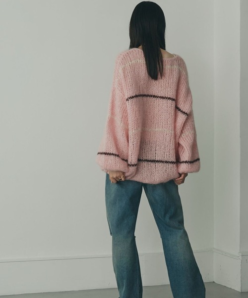 「mici」 長袖ニット ONE SIZE ブラック レディース_画像9