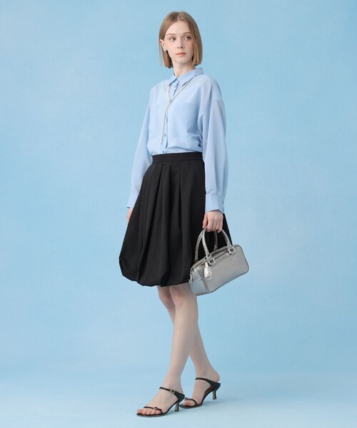 ANAYI（アナイ） スカート グログランタックバルーン スカート