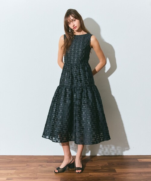 ドレス キカドットジャガードドレスの画像