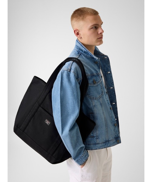トートバッグ GUESS JEANS Big Tote Canvas Bag キャンバスバッグ