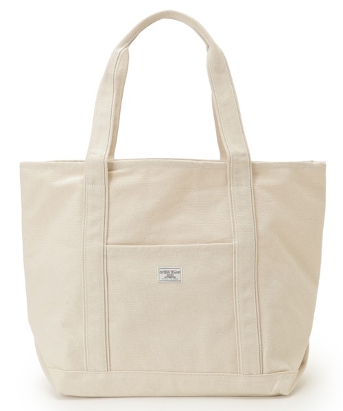 トートバッグ GUESS JEANS Big Tote Canvas Bag キャンバスバッグ