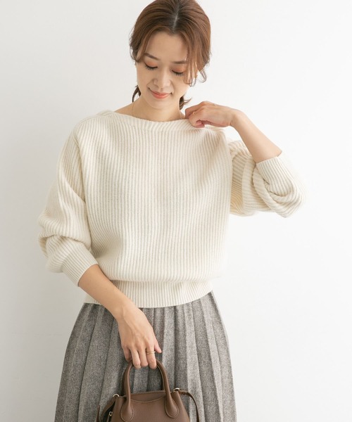 「URBAN RESEARCH DOORS」 長袖ニット MEDIUM レッド レディース_画像2