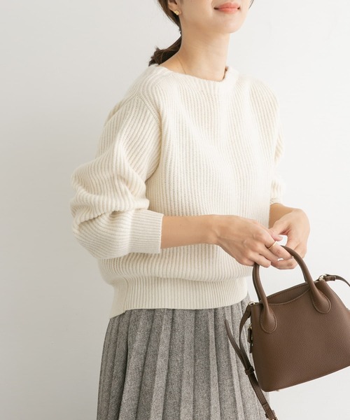 「URBAN RESEARCH DOORS」 長袖ニット MEDIUM レッド レディース_画像3