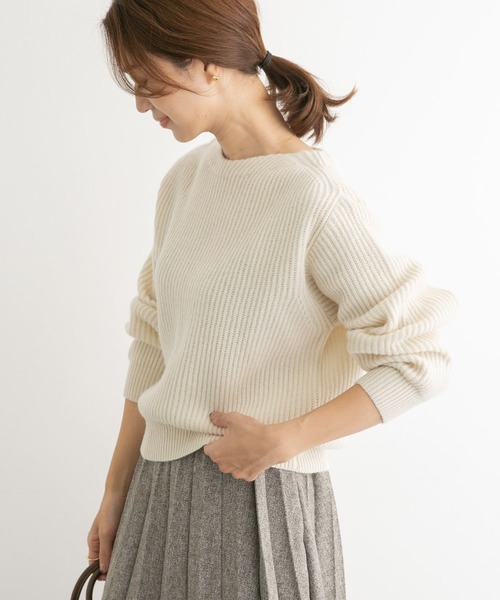 「URBAN RESEARCH DOORS」 長袖ニット MEDIUM レッド レディース_画像8