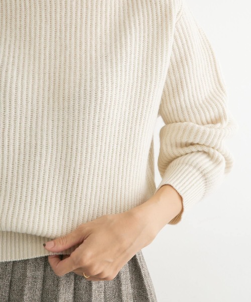 「URBAN RESEARCH DOORS」 長袖ニット MEDIUM レッド レディース_画像9
