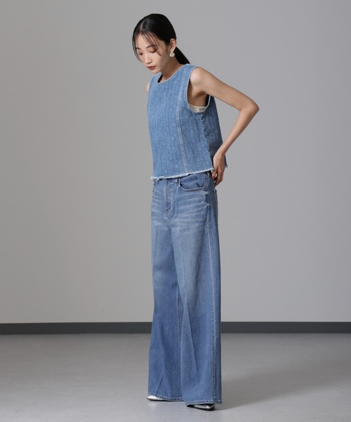 「Healthy denim」 デニムパンツ 23 ダークブルー レディース_画像5