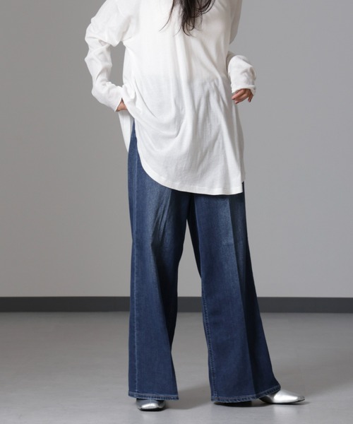 「Healthy denim」 デニムパンツ 23 ダークブルー レディース_画像9