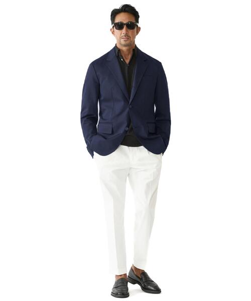 ジャケット テーラードジャケット 「干場義雅×MOVB×DRESSTERIOR」トリプルコラボ DUPLEX COTTON ジャケット メンズの画像