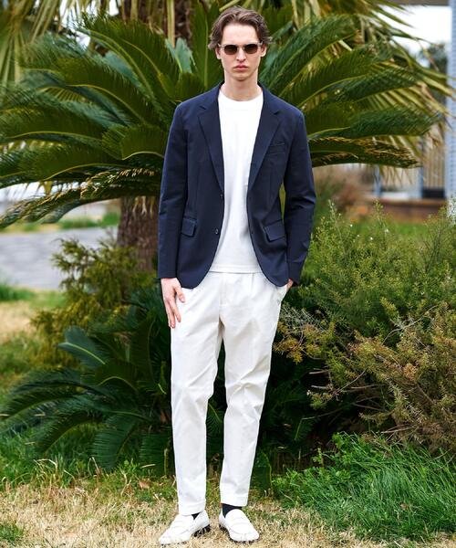 ジャケット テーラードジャケット 「干場義雅×MOVB×DRESSTERIOR」トリプルコラボ DUPLEX COTTON ジャケット メンズの画像