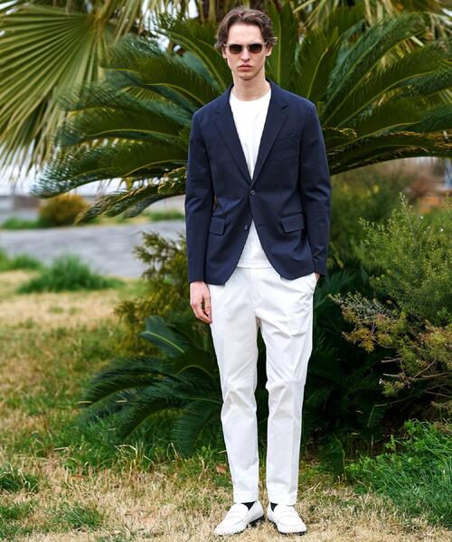 ジャケット テーラードジャケット 「干場義雅×MOVB×DRESSTERIOR」トリプルコラボ DUPLEX COTTON ジャケット メンズの画像