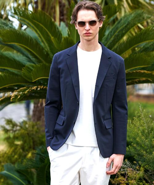 ジャケット テーラードジャケット 「干場義雅×MOVB×DRESSTERIOR」トリプルコラボ DUPLEX COTTON ジャケット メンズの画像