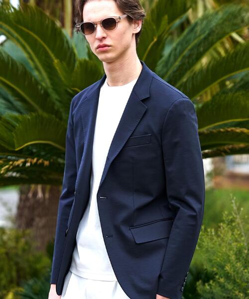 ジャケット テーラードジャケット 「干場義雅×MOVB×DRESSTERIOR」トリプルコラボ DUPLEX COTTON ジャケット メンズの画像