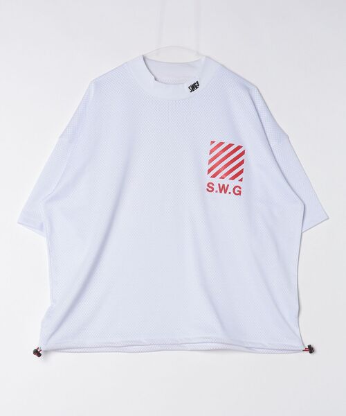 THE SWINGGGR tシャツ THE SWINGGGR/ザ スウィンガーSWG THANKS MESH
