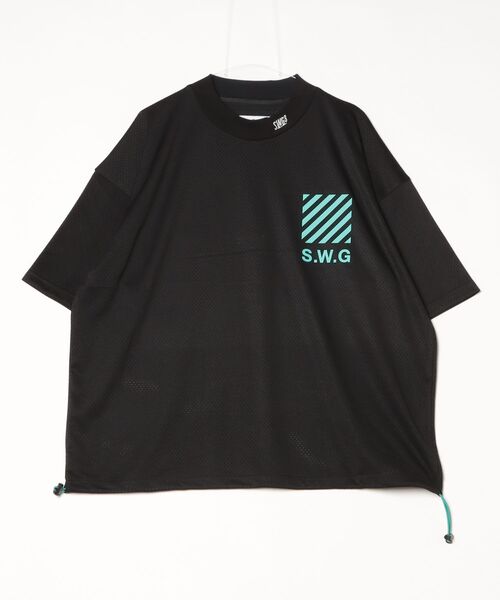 THE SWINGGGR tシャツ THE SWINGGGR/ザ スウィンガーSWG THANKS MESH