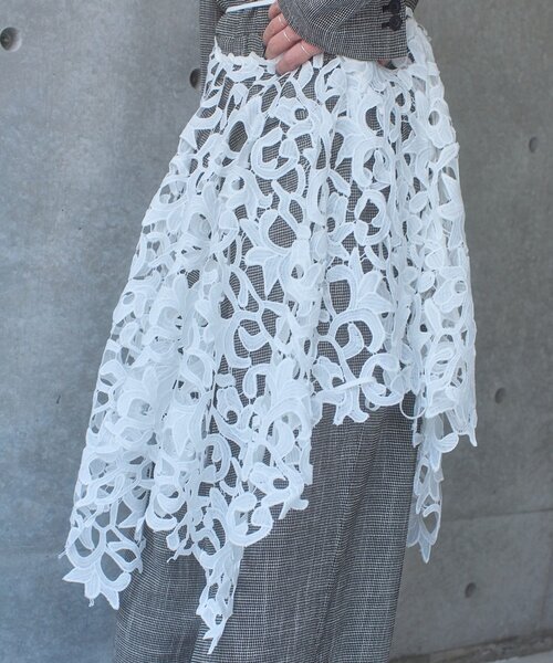 SHENERY（シーナリー） スカーフ バンダナ 「Pasterip」 lace multi