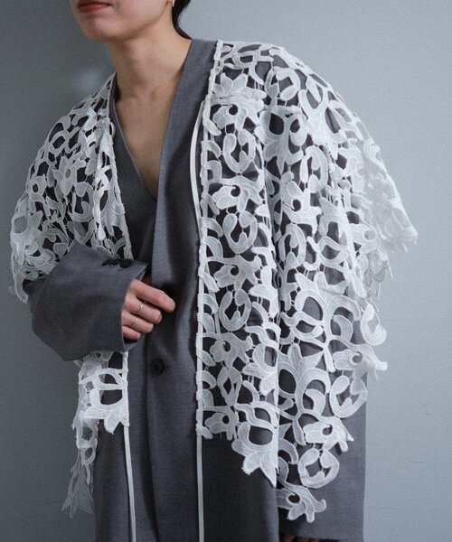 SHENERY（シーナリー） スカーフ バンダナ 「Pasterip」 lace multi