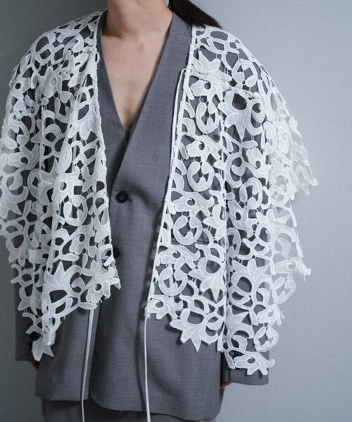 小物 pasterip Battenberg lace multiway scarf SHENERY（シーナリー） スカーフ バンダナ 「Pasterip」 lace multi