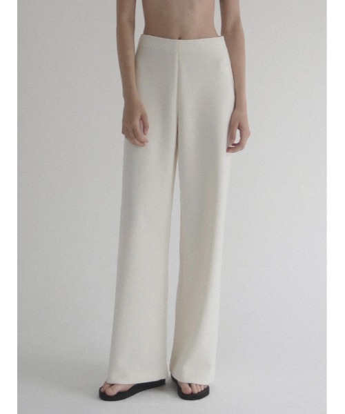 スラックス パンツ Ines | Soft banding pants レディースの画像