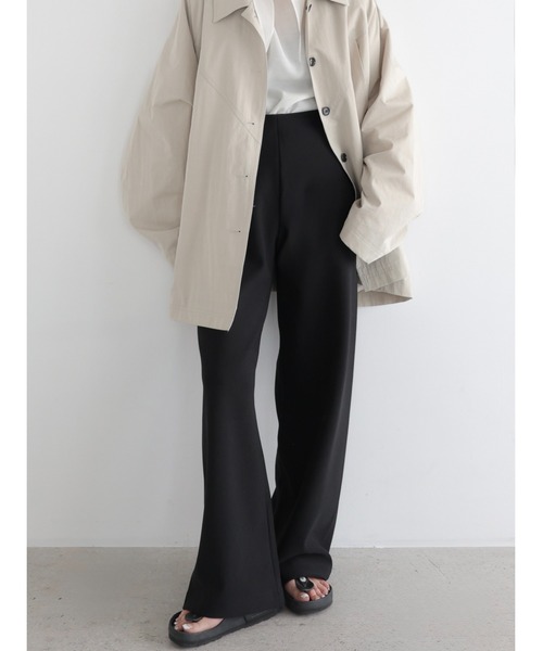 スラックス パンツ Ines | Soft banding pants レディースの画像