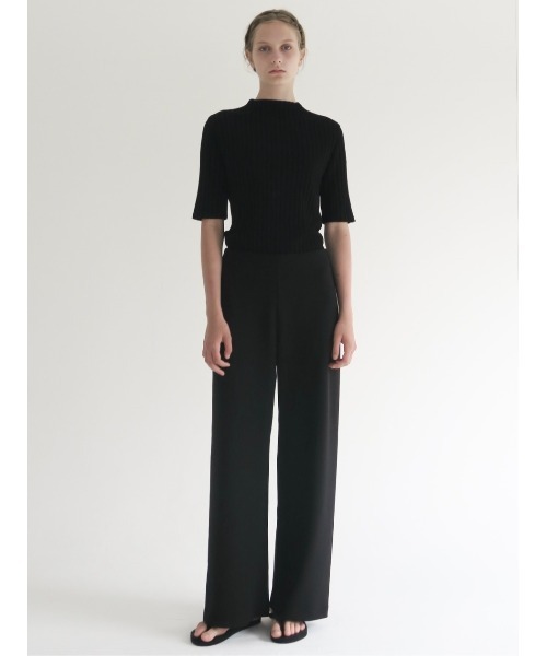 スラックス パンツ Ines | Soft banding pants レディースの画像