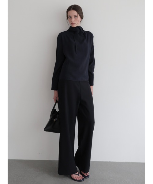スラックス パンツ Ines | Soft banding pants レディースの画像