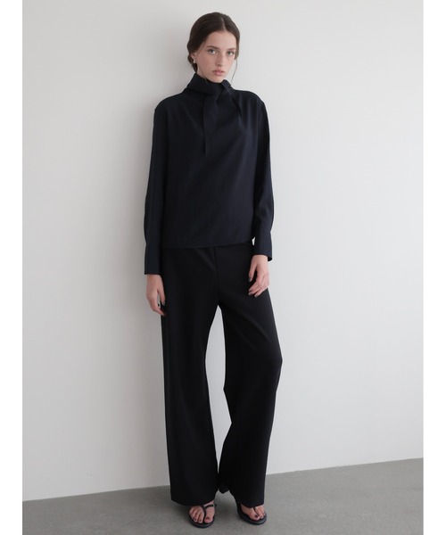 スラックス パンツ Ines | Soft banding pants レディースの画像