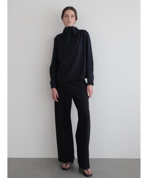 スラックス パンツ Ines | Soft banding pants レディースの画像