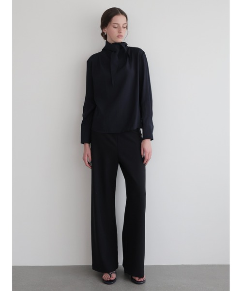 スラックス パンツ Ines | Soft banding pants レディースの画像