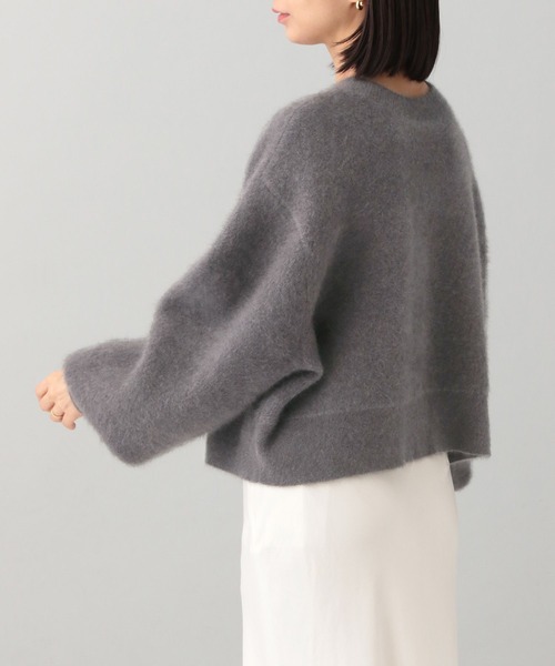 「A part by」 ニットカーディガン FREE チャコールグレー レディース_画像6