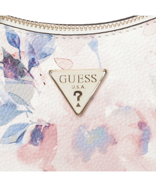 新品 guess ゲス ポーチ ショルダーバッグ 花柄 ドット柄 白 GUESS（ゲス） ショルダーバッグ バッグ LUCCI Shoulder Bag