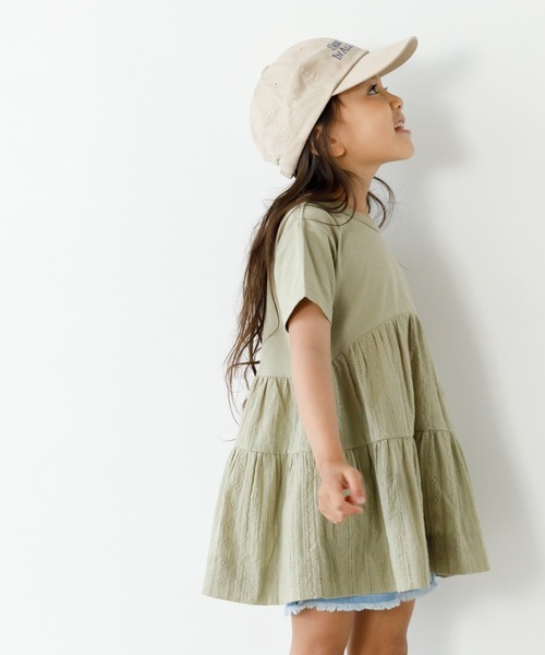 「MAKE YOUR DAY」 「KIDS」半袖チュニック 140 オフホワイト キッズ_画像2