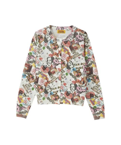 [大人気] ヒステリックグラマー　ニット　カーディガン　ヒスガール　存在感◎ HYSTERIC GLAMOUR（ヒステリックグラマー） ニットカーディガン FREE