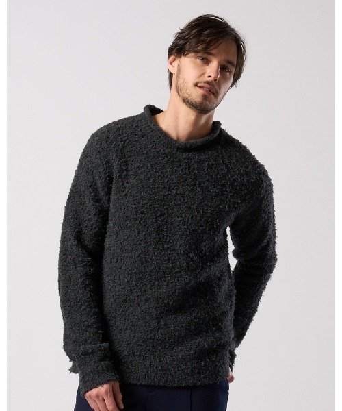 セーター ニット fancy yarn crew-neck knit メンズの画像