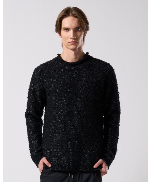 セーター ニット fancy yarn crew-neck knit メンズの画像