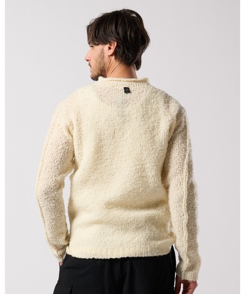 セーター ニット fancy yarn crew-neck knit メンズの画像