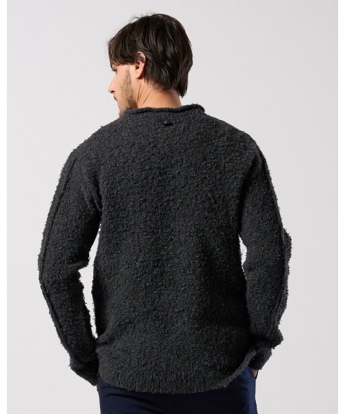 セーター ニット fancy yarn crew-neck knit メンズの画像