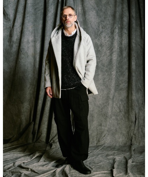 セーター ニット fancy yarn crew-neck knit メンズの画像