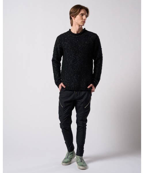セーター ニット fancy yarn crew-neck knit メンズの画像