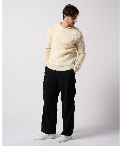 セーター ニット fancy yarn crew-neck knit メンズの画像