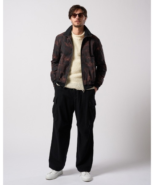 セーター ニット fancy yarn crew-neck knit メンズの画像