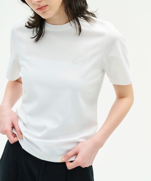 N.O.R.C tシャツ 半袖 ロゴ刺繍Tシャツ「CLEAN MOTION」 レディース